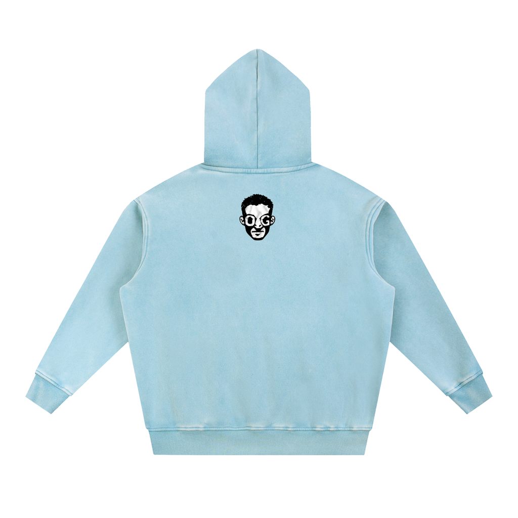 Snow Wash Fleece Oversize Hoodie