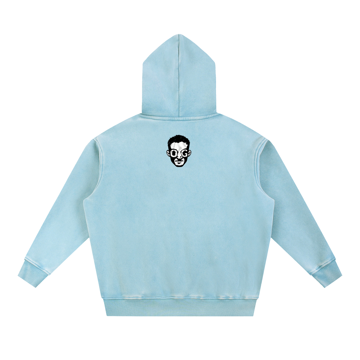 Snow Wash Fleece Oversize Hoodie