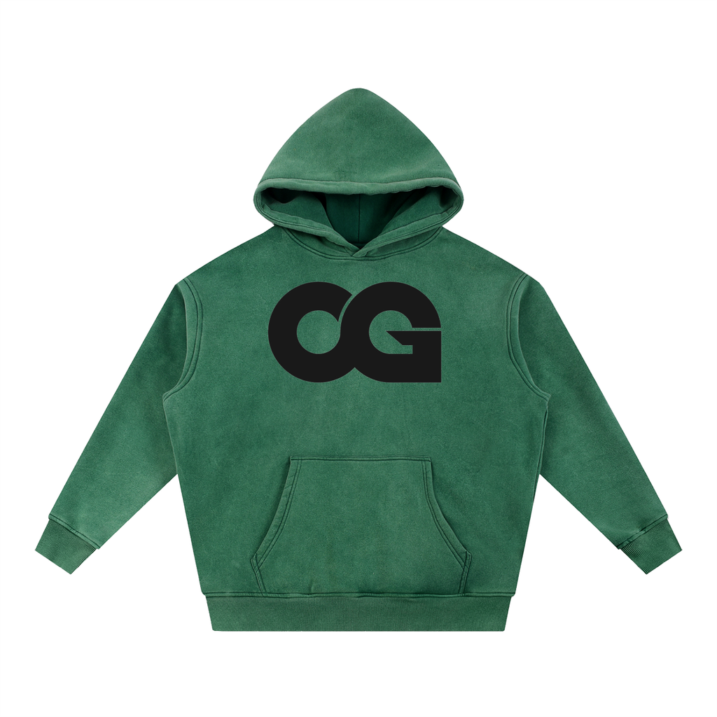 Snow Wash Fleece Oversize Hoodie