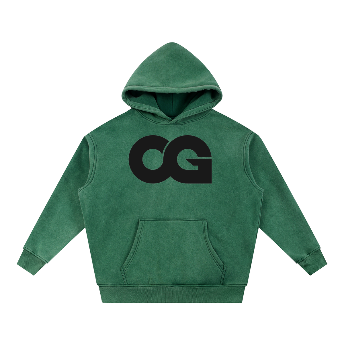 Snow Wash Fleece Oversize Hoodie