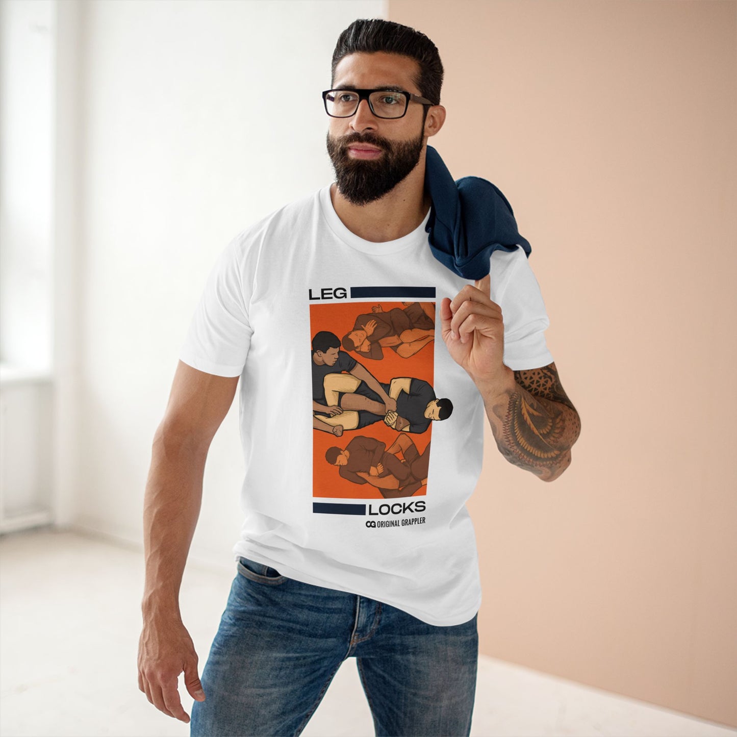 Leg Locks Grappling T-Shirt – BJJ Submission Poster Tee