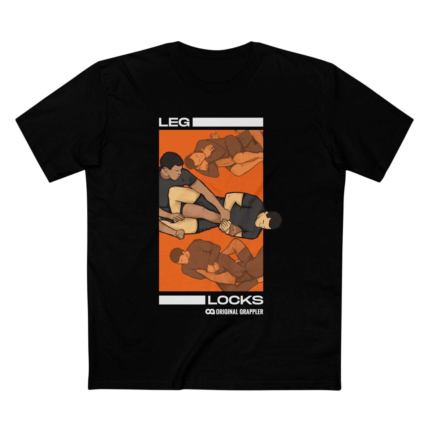 Leg Locks Grappling T-Shirt – BJJ Submission Poster Tee
