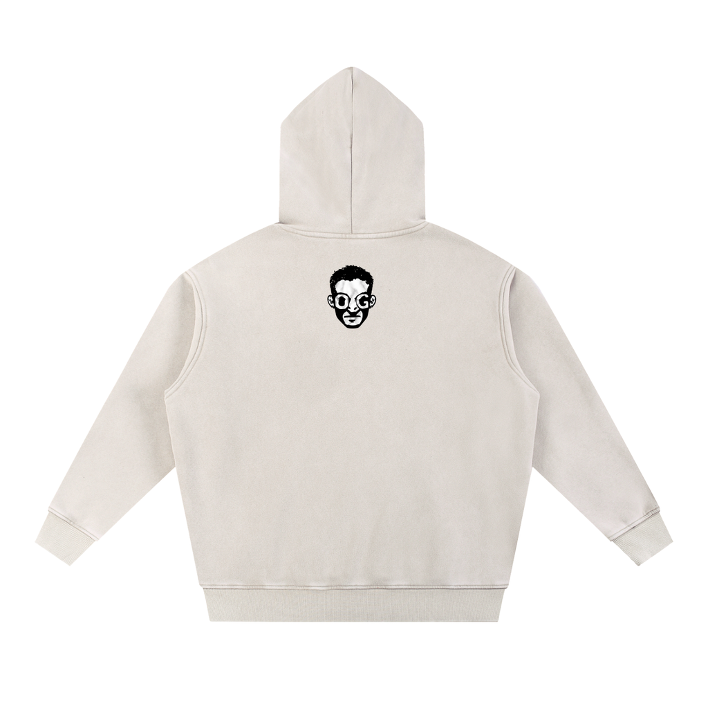 Snow Wash Fleece Oversize Hoodie