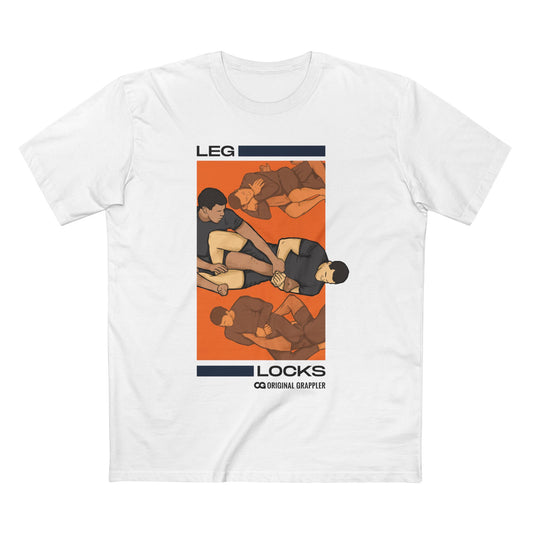 Leg Locks Grappling T-Shirt – BJJ Submission Poster Tee