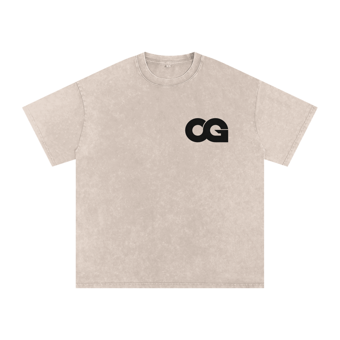 Snow Washed Oversized Cotton T-Shirt