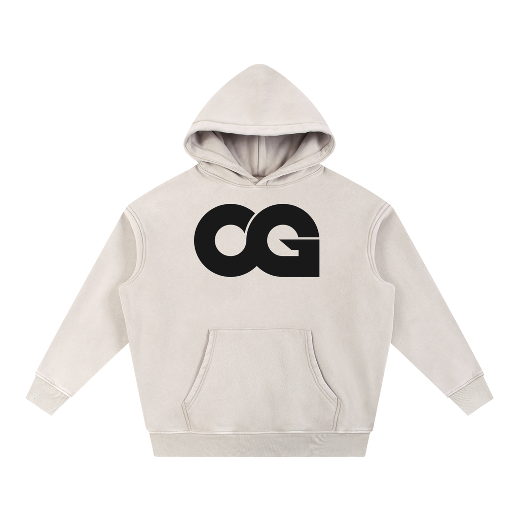 Snow Wash Fleece Oversize Hoodie