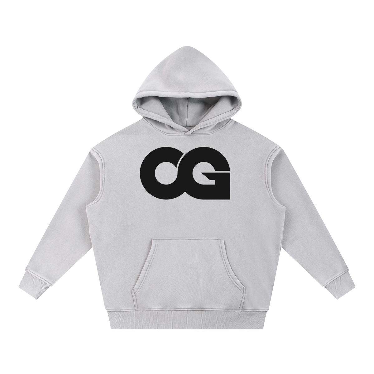 Snow Wash Fleece Oversize Hoodie