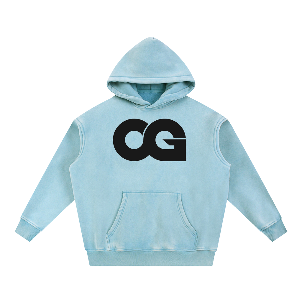 Snow Wash Fleece Oversize Hoodie